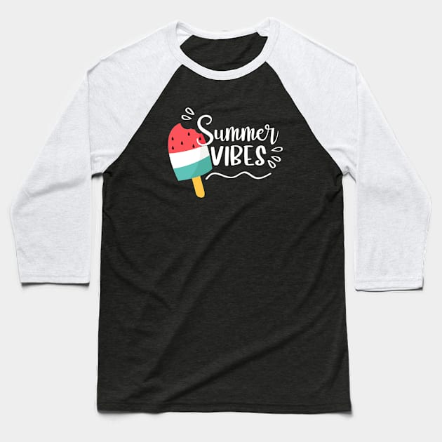 Summer Vibe Baseball T-Shirt by kani